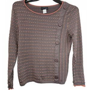 Creation L Women's Long Sleeve Button Accent Sweater Size 8